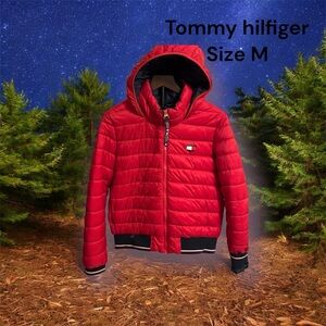 Tommy Hilfiger Vibrant Red Hooded Jacket
